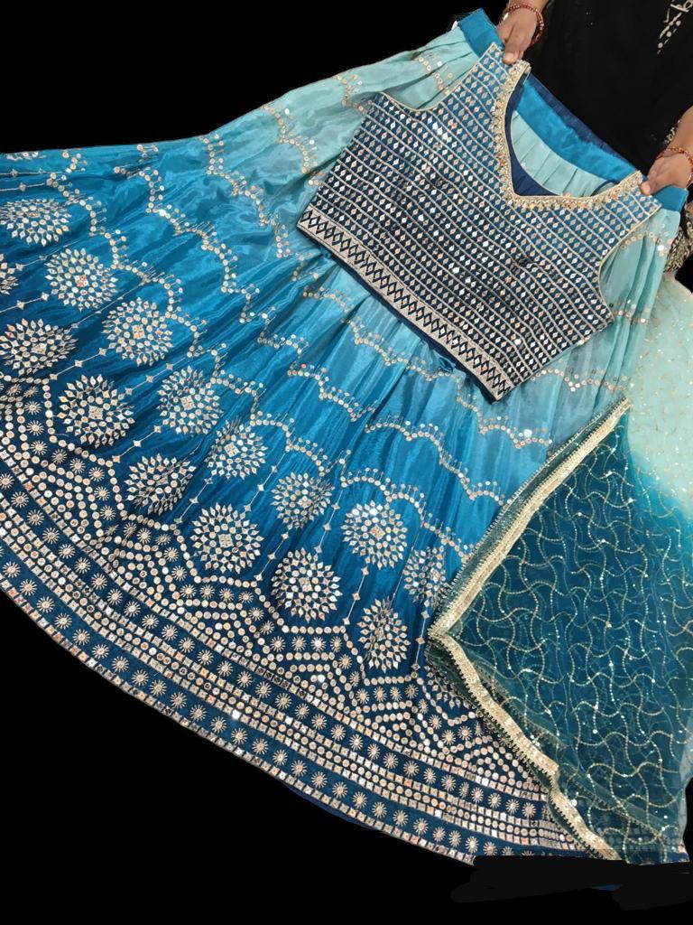 Two Tone Light Lehnga Choli