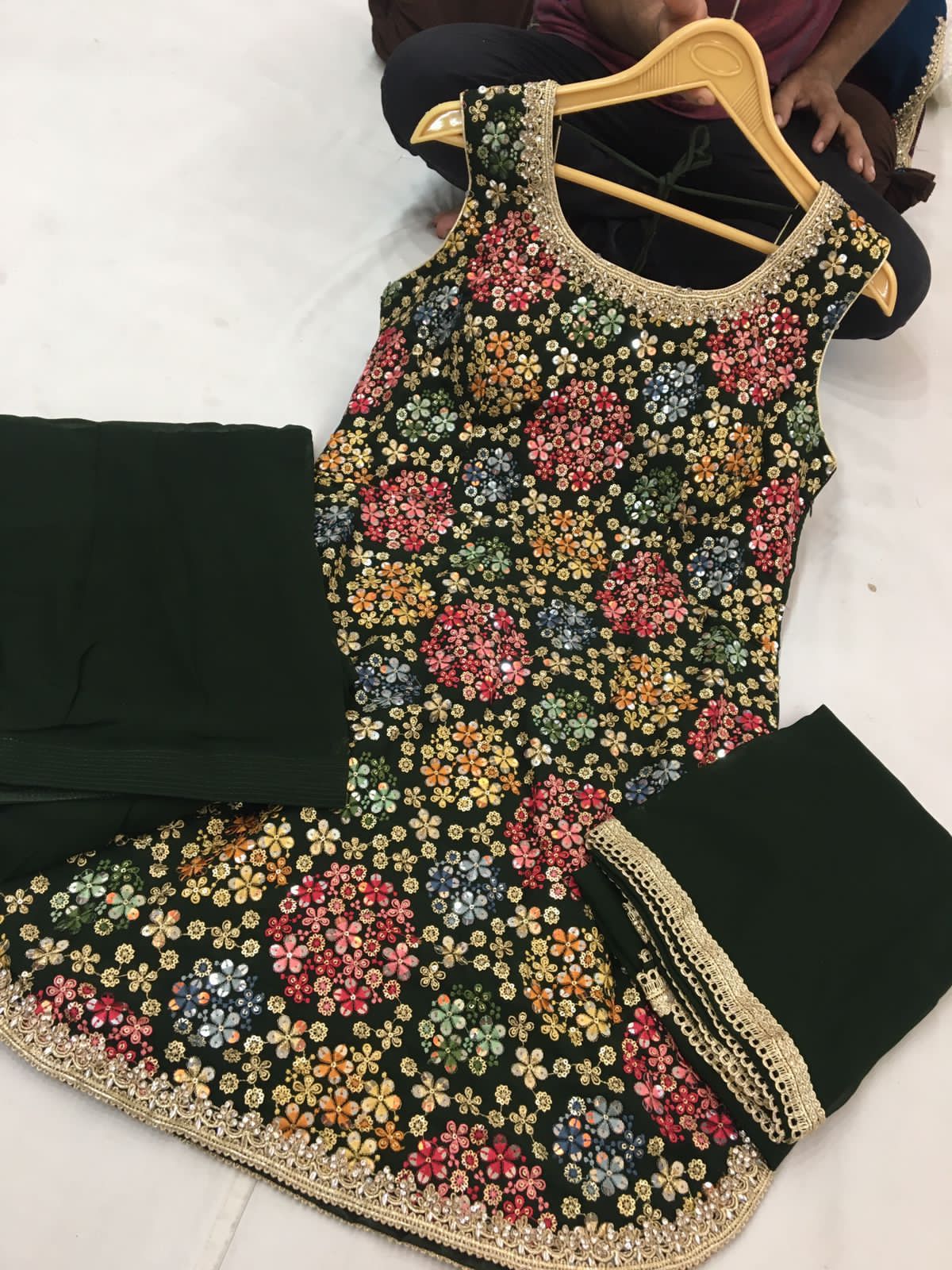 Simple Light Floral Embroidery