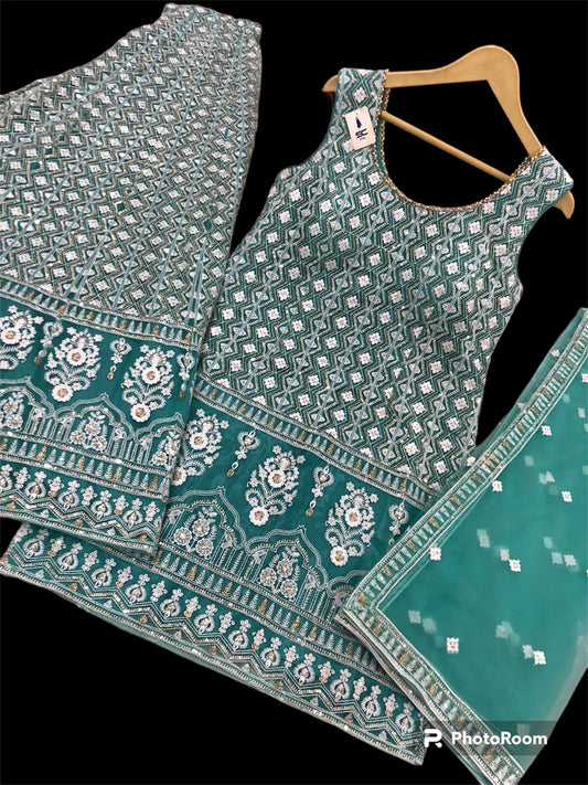 Net Handwork (Emerald Green)