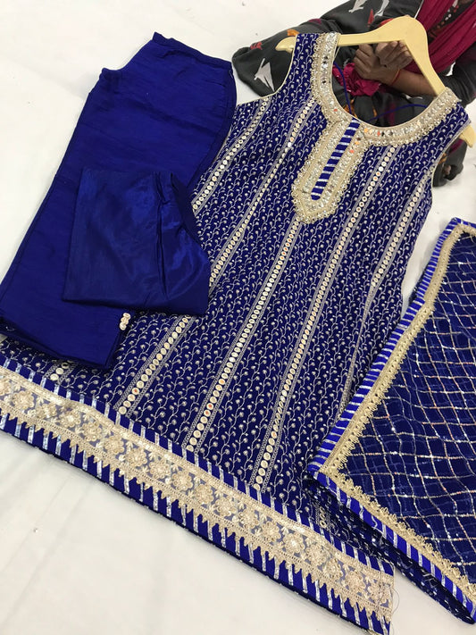 4 piece party-ware trouser suit LaceWork